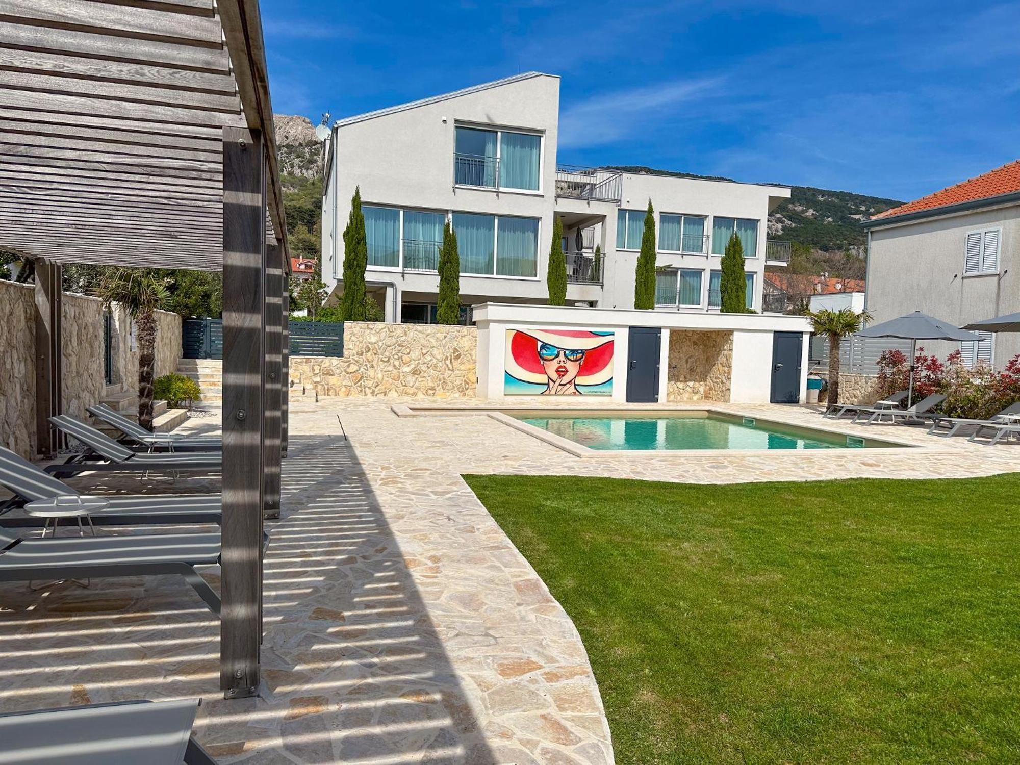 Apartment Baska, Exklusive Apartments Mit Poolarea In Baska, Krk - Kroatien 外观 照片