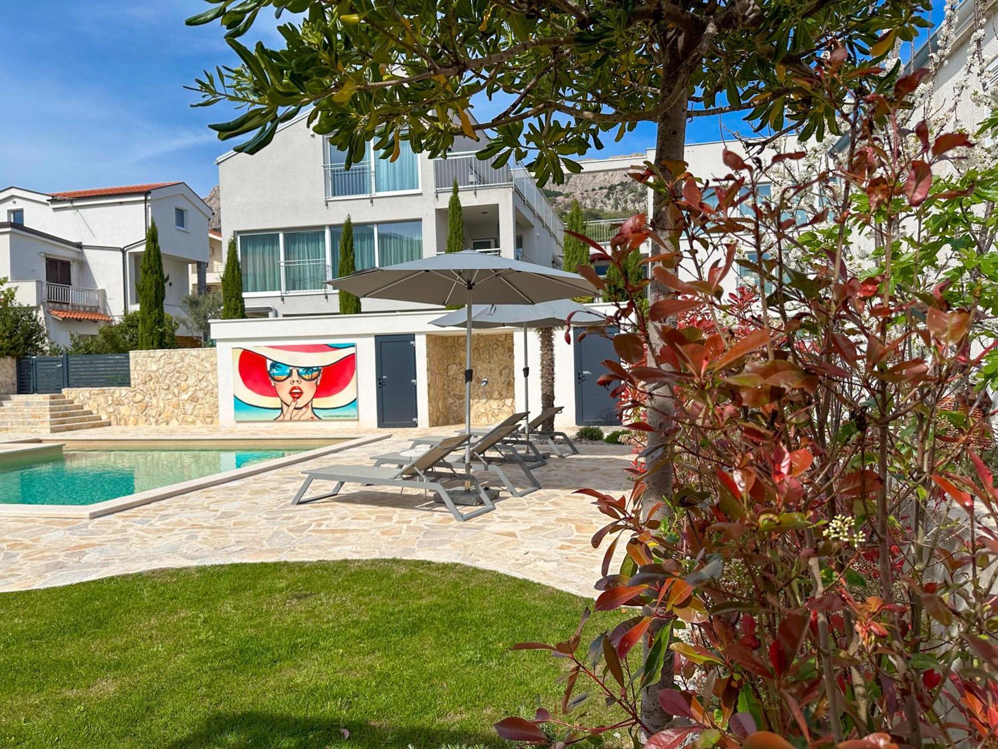 Apartment Baska, Exklusive Apartments Mit Poolarea In Baska, Krk - Kroatien 外观 照片