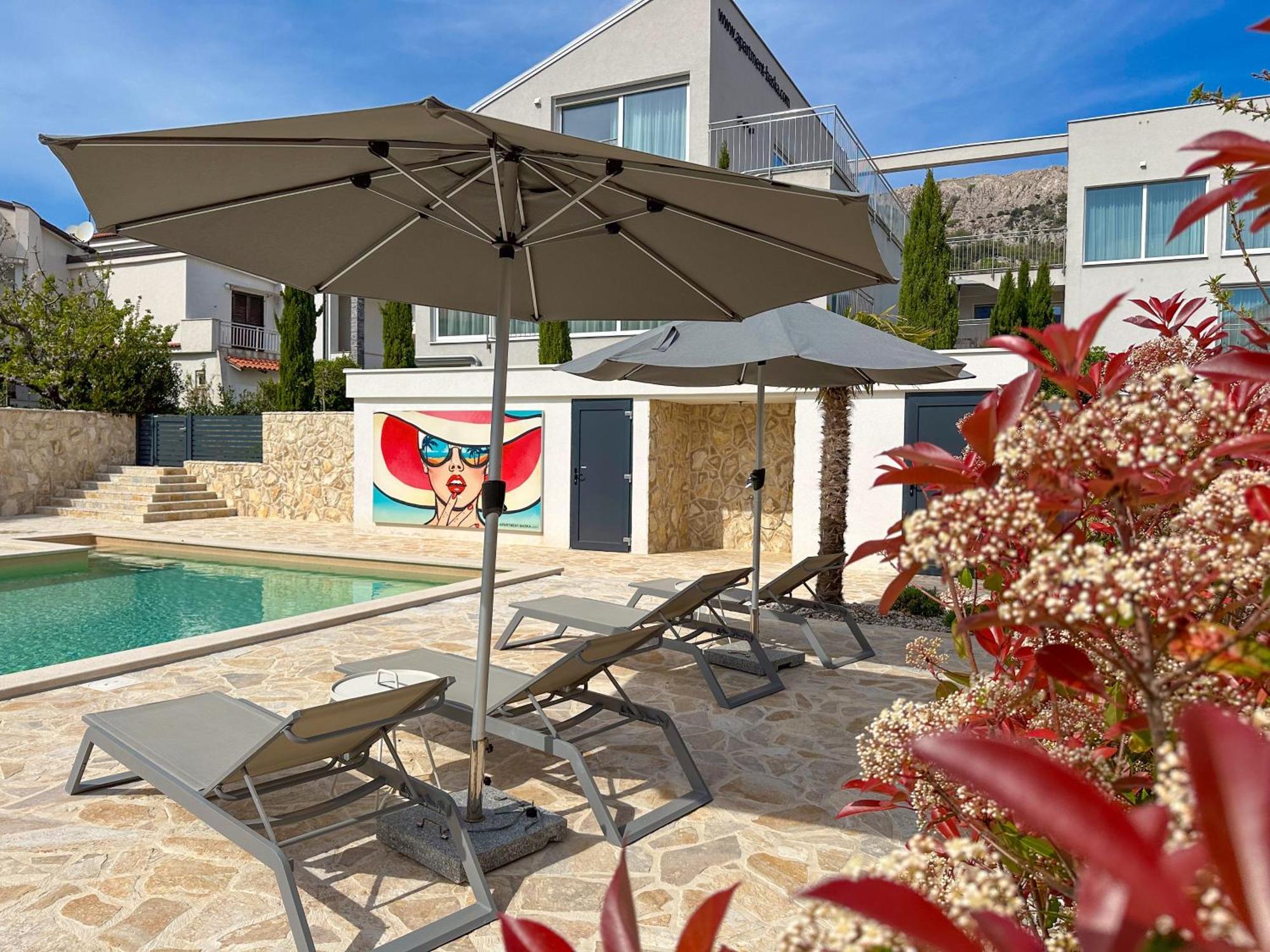 Apartment Baska, Exklusive Apartments Mit Poolarea In Baska, Krk - Kroatien 外观 照片